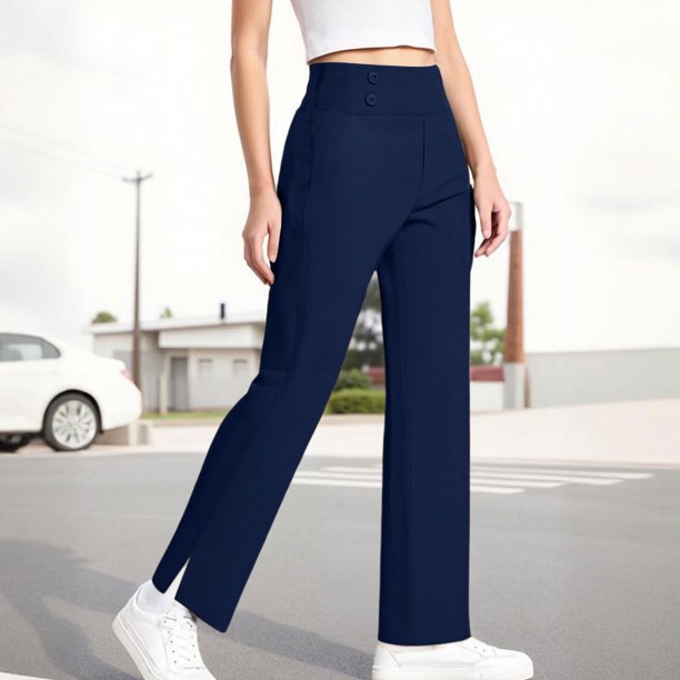 Cowsor Girl's Bootcut Yoga Pants,High Waisted Casual Kids Bell Bottoms Pants
