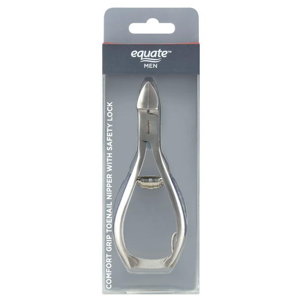 Equate Men Comfort Grip Toenail Nipper with Safety Lock - Walmart.com