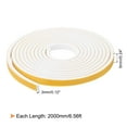 thumbnail image 2 of Uxcell 1 Roll 1/4"x 1/8"x 6.56 Ft Weather Stripping Door Seal Strip Foam Tape, 2 of 6