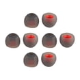 thumbnail image 5 of 30 Pcs Embouts de Remplacement en Silicone pour Écouteurs Réduction de Bruit (Rouge), 5 of 5