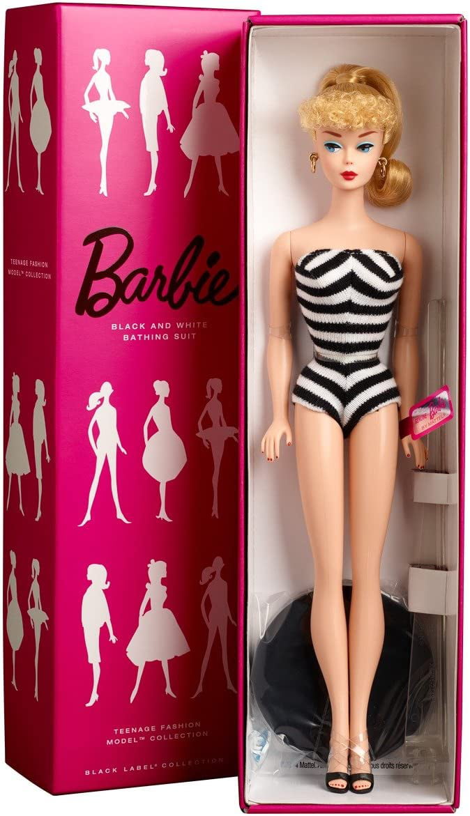 Barbie Teenage Fashion Collection Black and White Bathing Suit Barbie Doll Walmart.com