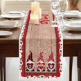 thumbnail image 3 of Table Runners 90 Inches Long Dress Scarves, Valentine's Day Farmhouse Coffee/Dining/Kitchen Table Runner for Living Room, Love Heart Romantic Roses Gnomes Wooden 13x90 Inch, 3 of 9