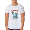 thumbnail image 2 of Fourth Of July Men's Buns of Liberty Parody Funny Short-Sleeve T-Shirt, 2 of 5