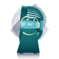 thumbnail image 2 of yeacher Compact USB Rechargeable Mini Desk Fan with 3-Speed Settings, Quiet Operation, and Portable Design for Office, Dorm, and Outdoor Use - Deep Sea Blue, 2 of 7