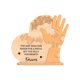 thumbnail image 2 of Decoración de gestos familiares de madera para el Día de la Madre | Adorno de decoración para el hogar | Artesanía de madera con acabado natural | Regalo sentimental | Tamaño 25x20cm | Calidad, 2 of 6