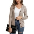 thumbnail image 6 of VERABENDI Womens Button Down Cardigan Sweaters Open Front Long Sleeve Lightweight Knit Outwear Coats (S-2XL), 6 of 12