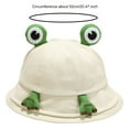 thumbnail image 3 of LIIPEE Girls Boys Sun Cap Cartoon Animal Bucket Wide Brim Hat Protection Caps Kids Stylish Vacation Hats,Green,One Size, 3 of 8