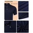 thumbnail image 5 of Pinspark Golf Polo Shirts for Men Quick Dry Short Sleeve Collared Shirt Slim Fit Summer Casual Polos Shirt, 5 of 6