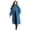 Blue, variant on Long Puffer Jacket for Women Thicken Warm Quilted Hooded Coat Zip Up Full Length Down Coat Winter Outerwear
