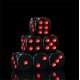 thumbnail image 3 of Dados redondos acrílicos de 16mm para juegos de mesa, dados digitales para beber con punto rojo, color negro, 6 lados, lote de 10 unidades, 3 of 4