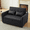 Black, variant on Convertible Sleeper Bed, 51.57" Adjustable Oversized Armchair with 3 USB Ports, Pull-Out Sofa Bed for Small Space, Living Room, Apartment, Dorm, Black