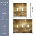thumbnail image 3 of Haosy Light Switch Cover Plate 3 Gang Electrical Outlet Covers Golden Galaxy Decorate Wall Plate 4.56”x4.48”, 3 of 8
