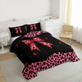 thumbnail image 3 of Castle Fairy Boys Girls Kawaii Bowknot Full Size Comforter Sets 3-Piece,Animal Leopard Print Bedding Comforter Set,Polka Dots Lightweight Bedding Sets,Luxury Bedroom Decor,Reversible, 3 of 8