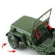 thumbnail image 4 of Coche de juguete Militar Jeep 685006 1/18 Meterk Verde Militar, 4 of 6