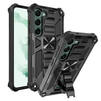 FIEWESEY for Samsung Galaxy S23 Phone Case,Military Grade Anti-Drop Shockproof Armor Protection Case Built-in Kickstand Cover for Samsung Galaxy S23(Black)