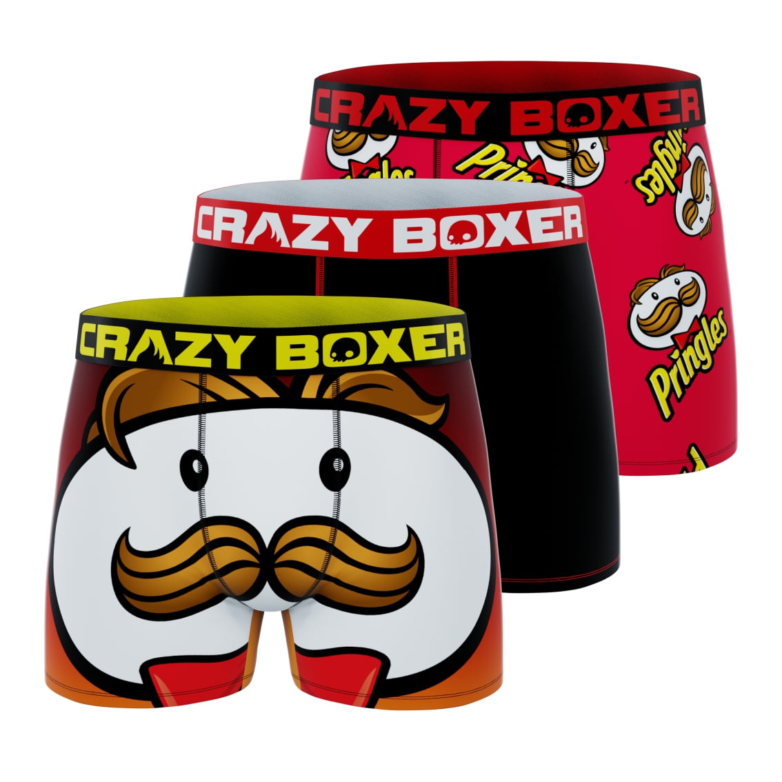 CRAZYBOXER Pringles Julius Pringle Adult Mens 3Pack Boxer Briefs Sizes