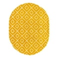 thumbnail image 3 of Unique Loom Trellis Shag Collection Area Rug - Ruth (7' 10" x 10' Oval Yellow/Ivory), 3 of 11