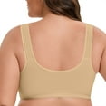 thumbnail image 3 of Bra - Comfortable Front Button Wireless Shaping Bra, No Underwire Front Closure Bras for Older Women Complexion 50, 3 of 4
