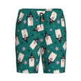 thumbnail image 6 of Daiia Halloween Ghosts Mens Woven Stretch Pajama Short,Short Pajama Pants-Small, 6 of 7