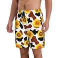 thumbnail image 2 of Goofa Sunflower Cow Printed Mens Swim Trunks Summer Quick Dry Short Beach Swimwear Bathing Suits-, 2 of 9