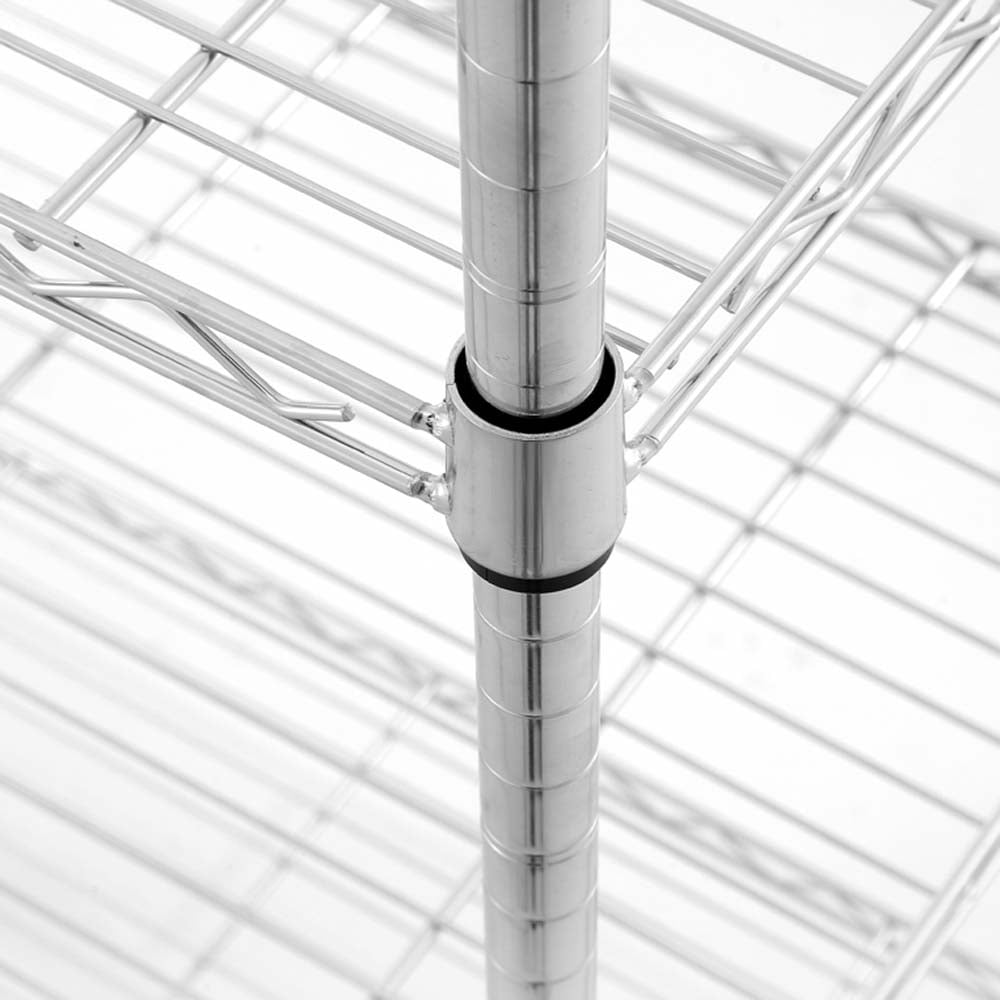 4 tier chrome utility wire shelving unit 14x30x47in