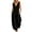 Black, variant on Women Sleeveless Hooded Zip Front Solid Jumpsuit, Elastic Waist Baggy Cuffed Ankle Side Pockets Casual Loose Rompers Brown XL(XL)