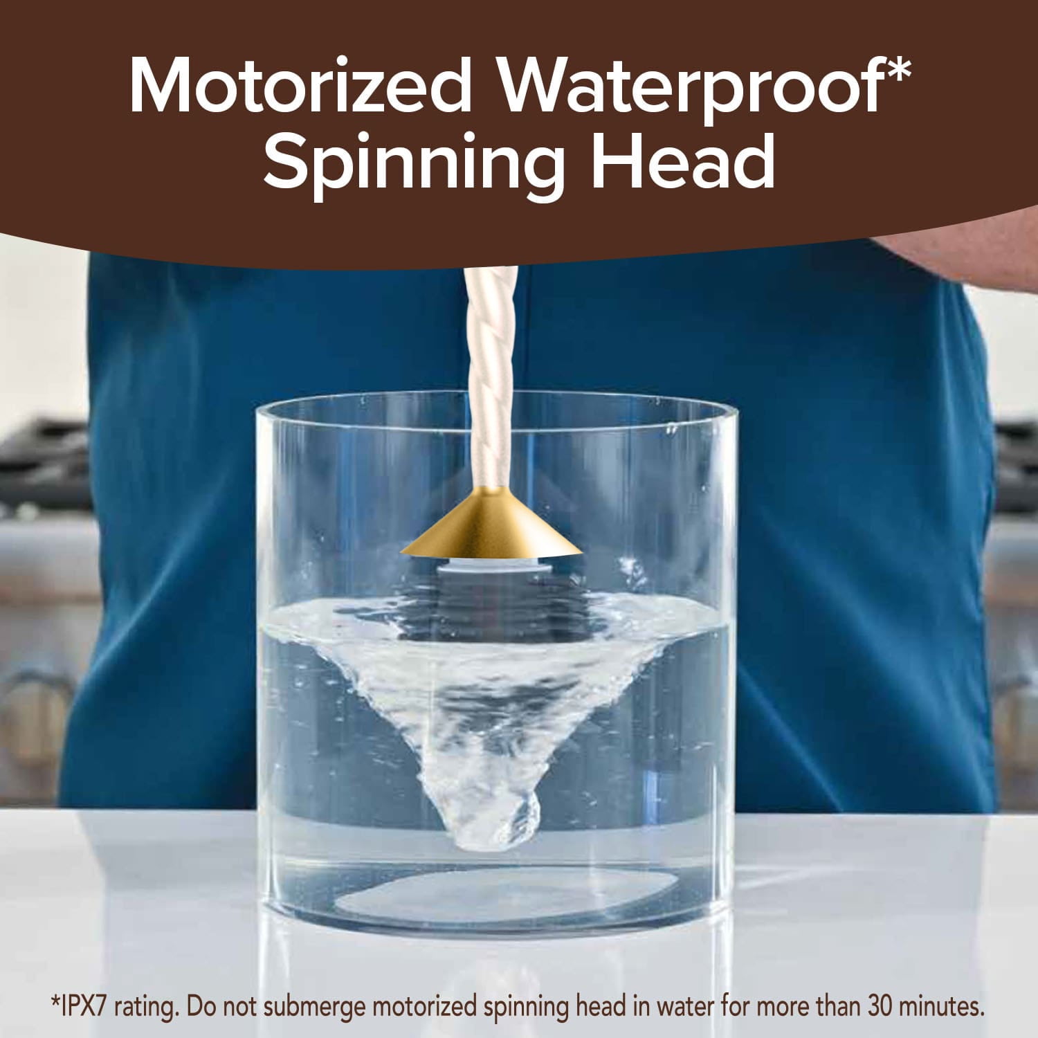 Horsepower Original, AS SEEN ON TV, Motorized Toilet Brush, Powerful Spinning Action, 360 Degree Cleaning Power, Flexible Silicone Bristles, Eliminate Stains & Residue, No Scrubbing,Rechargeable