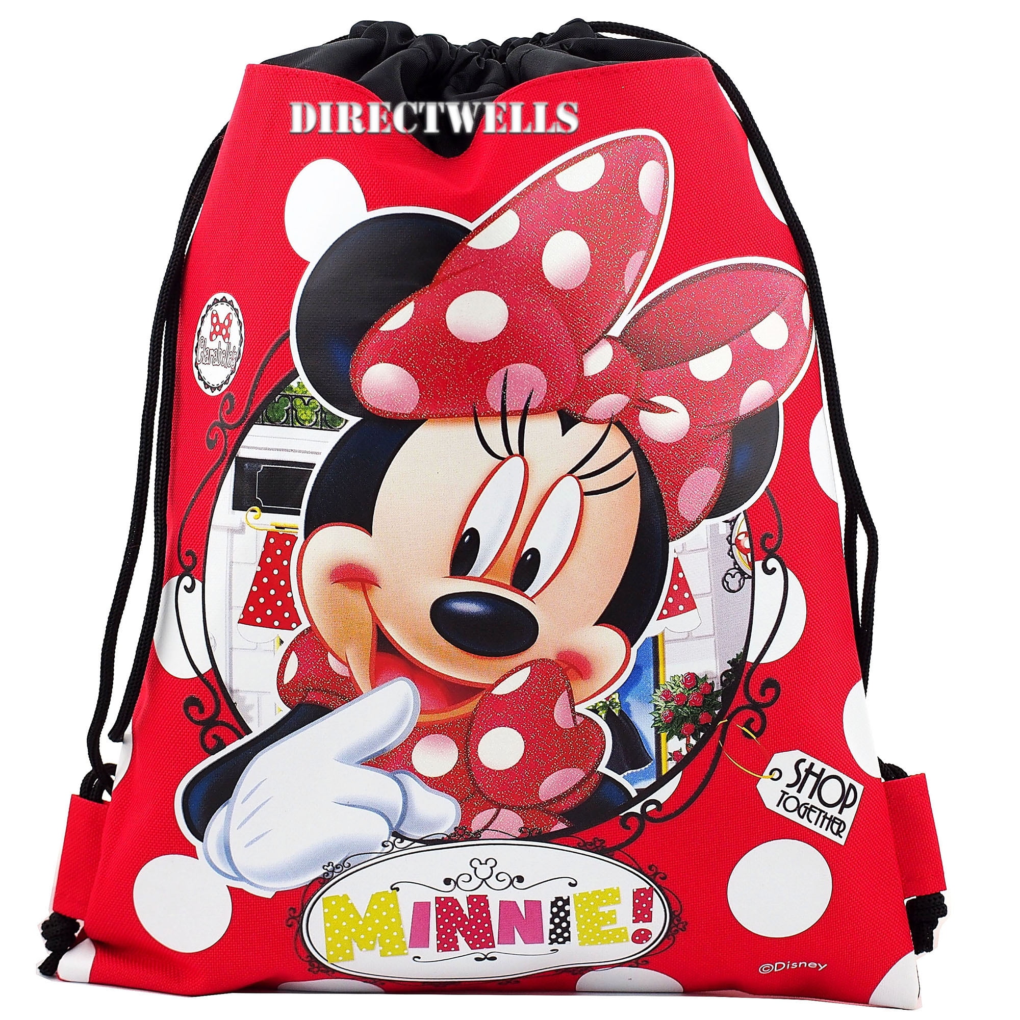 MICKEY MOUSE BACKPACK DRAWSTRING SLING TOTE BAG LICENSED NWT DISNEY LAND SILVER 