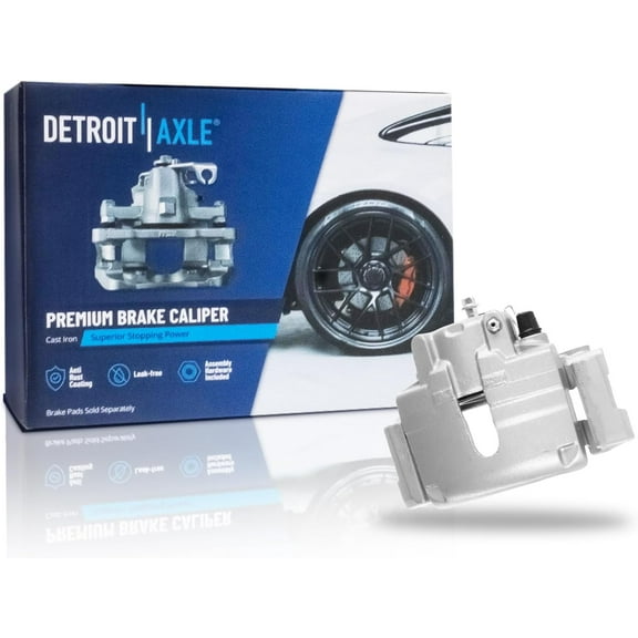 Detroit Axle - Front Driver Side Disc Brake Caliper w/Bracket Replacement for 2001-2006 Chrysler Cirrus Sebring Dodge Stratus