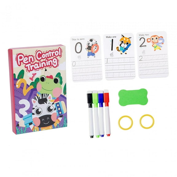 Libro de actividades de escritura a mano: aprende a escribir números del alfabeto y trazar líneas. Rana