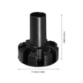 thumbnail image 2 of HAMPPLIES Hub Inferior Plástico Para Con Fijación Estable Para Uso Exterior Negro, 2 of 8