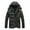 Green, variant on Herrnalise Man'sHooded Water-Resistant Puffer Jacket Autumn And Winter Leisure Thickening Plus Fluff Liner Cotton Jacket Black