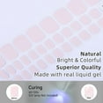 thumbnail image 5 of DUKASOU Nail Strips-Semi Cured Gel Toenail Strips (32Pcs), Salon DIY Solid Color Toenail Stickers, Long Lasting Nail Art Stickers Kit for Adults, Peach Orchard, 5 of 7