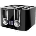 thumbnail image 2 of BLACK+DECKER 4-Slice Toaster with 7 Shade Settings and Extra-Wide Slots, TR0045B, 2 of 2