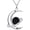 Black Onyx, variant on JKR Moon and Planet Necklace Sterling Silver Gemstone Necklace for Women Space Planet Jewelry Gifts for Women Wife