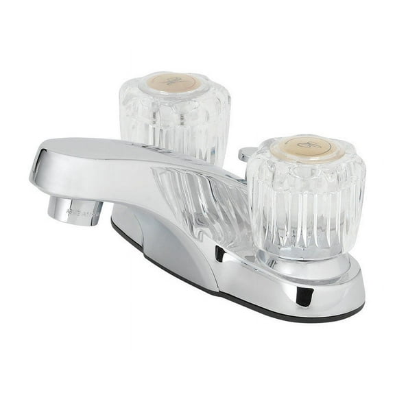 OakBrook Essentials Two Handle Lavatory Pop-Up Faucet, Chrome