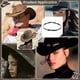thumbnail image 5 of Cintas de cuero para sombreros estilo western (3 estilos). Cinta ajustable para sombrero vaquero con hebilla metálica. Cinta para sombrero de paja., 5 of 5