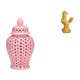 thumbnail image 1 of Jarrón De Porcelana Con Tapa De Jengibre Y Figura De Pollo, Decoración Feng Shui Para Arreglos Florales, Fiestas Y Decoración Del Hogar., 1 of 8