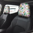 thumbnail image 4 of Headrest Covers for Cars Accessories Interior for Women Men 2Pcs - Funny Cute Parrot Flower Letters Head Rest Cover for Car Decorations, Car Headrest Cover for Car Decor Interior, 4 of 8
