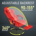 thumbnail image 7 of Gaming Chair for Adults, Ergonomic Office Computer Chairs with Pocket Spring Cushion, PU Breathable Materials Video Game Chair, Linkage Armrest and Footrest Game Chairs Red, 7 of 7
