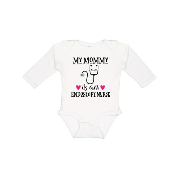 Inktastic Endoscopy Nurse Mommy Girls Long Sleeve Baby Bodysuit