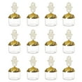 thumbnail image 1 of POINTERTECK 12Pcs Transparent Candy Boxes Large Capacity Golden And Silver Plated Plastic Candy Jars for Home Party Baby Shower, 1 of 8