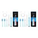 thumbnail image 4 of Soidarity Limpiador de eléctrico para manchas, instrumento eliminador de placa sónica, Kit de limpieza de irrigador Oral para hombres y mujeres Azul 2piezas Soidarity CBP138450, 4 of 6