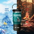 thumbnail image 3 of PHILADELPHIA 30oz City Stainless Steel Tumbler with Handle and Straw for Football Fans Gifts Travel Mug Tumbler Cup Keeps Drinks Cold & Hot, 3 of 3