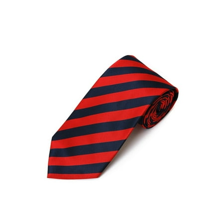 Twill Striped Tie - College Striped Colored Woven Tie Collection