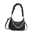 thumbnail image 2 of Bolso de hombro para mujer, de piel sintética, tipo bandolera, para ir al trabajo, a la calle, a las vacaciones Negro, 2 of 10
