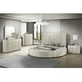 thumbnail image 2 of Sonya 5-piece Upholstered Eastern King Bedroom Set Ivory, 2 of 20