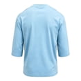 thumbnail image 5 of Havenx Men's 250th Anniversary Usa Shirt Crew Neck Three-quarter Sleeve Shirt American Flag Design Graphic Tshirts Patriotic Vintage Big and Tall Classic Tees,Light Blue S, 5 of 5