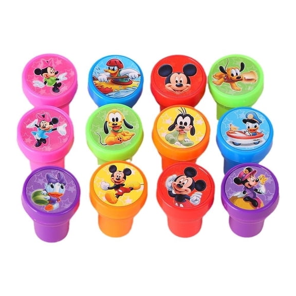 Cartoon Themed Stampers, 12 Pcs  Birthday Party Supplies, Goody Bag Treat Bag Stuff for Cartoon Birthday Party Gifts