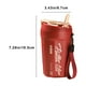 thumbnail image 3 of Vaso de agua aislante de acero inoxidable 304 con pajita | Tambor térmico de doble capa, marcas de medición, cuerda de transporte | Bebidas calientes y frías | Rojo Beige 18,5cm, 3 of 6